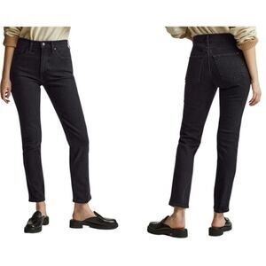 Everlane The Cheeky Jean Black Japanese Denim Cotton Size 29 Crop
